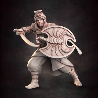 human bandit 4 red clay collectibles Tabletop Characters & Creatures Fantasy Universe Store desert scorpion warrior thief 3d print model - Mito3D