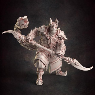 tiefling bandit 2 red clay collectibles Tabletop Characters & Creatures Fantasy Universe Store desert scorpion warrior thief 3d print model - Mito3D