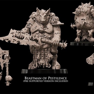 beastman lord pestilence avatars war Tabletop Characters & Creatures Fantasy Universe Store beast dragons dungeons mini old pig rpg school warhammer miniature age arena supports wargame dnd 9th beastmen aos beasts ttrpg kow pre-supported supported ninth deathmatch aow avatarsofwar beastlord 3d print model - Mito3D