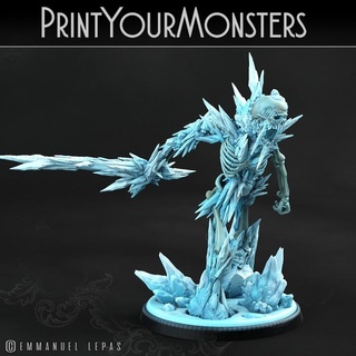 hoarfrost skeletons 1 printyourmonsters Tabletop Characters & Creatures Fantasy Universe Store print ice resin monsters emmanuel 4k lepas presupported supported 3d print model - Mito3D