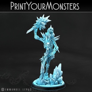hoarfrost skeletons 2 printyourmonsters Tabletop Characters & Creatures Fantasy Universe Store print monster ice monsters patreon emmanuel frost tribe lepas 3d print model - Mito3D