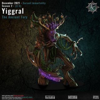yiggral fleshcraft studio Tabletop Characters & Creatures Fantasy Universe Store ancient nature ent immortality druid cursed treefolk 3d print model - Mito3D
