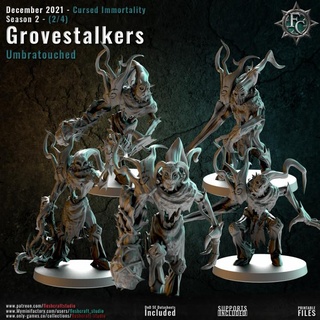 umbratouched grovestalkers fleshcraft studio Tabletop Characters & Creatures Fantasy Universe Store tree witch ent branch druid dryads 3d print model - Mito3D