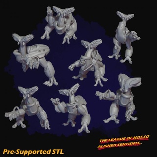 vincondi trooper squad blasted samophlange Tabletop Characters & Creatures Sci-Fi Universe Store alien rpg sci-fi space 28mm skirmish non-humanoid 3d print model - Mito3D