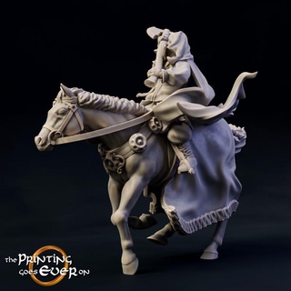 dark raider - mounted presupported printing goes ever Store fantasy fighter ghost knight mini monster wargaming warhammer warrior horse miniature lotr evil shadow wraith tabletop bad cavalry rider 28mm spirit dnd frostgrave skirmish specter spectre 5e pre-supported statblock 3d print model - Mito3D