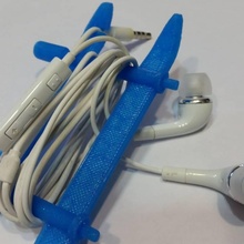 ski earphone cable organizer rangement couteurs gadgets & electronics 3d print model - Mito3D