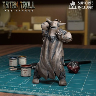 şövalye ni 01 pre supported Tytantroll minyatürler masaüstü karakterler yaratıklar fantezi Evren 28mm dnd şövalyeler 32mm 3d print model - Mito3D