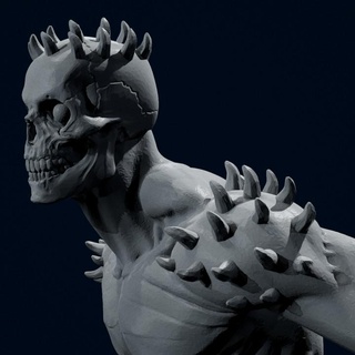 Knochenklaue 75mm Jeremy Schmied Tischplatte Zeichen Kreaturen Fantasie Universum Klaue Knochen Kreatur Monster Untote dnd 3d print model - Mito3D