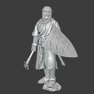 medieval knight chainmail hood warhammer northern crusades miniatures Tabletop Characters & Creatures Historical Universe Store battle historical shield wargaming got templar 28mm crusader teutonic ritter 3d print model - Mito3D