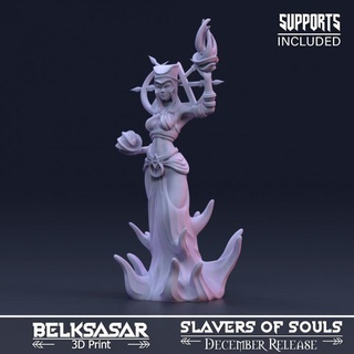 servant oracle belksasar 3dprint  Tabletop Tabletop Characters & Creatures Fantasy Universe Tabletop Tabletop Characters & Creatures beautiful board detailed fantasy female girl realistic woman wizard magic mage boardgames patreon soul skirt oracle servant powerfull slaver belksasar  3d print model - Mito3D