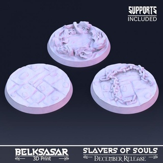 slaver souls bases belksasar 3dprint Tabletop 3D Printable Terrain Fantasy stone patreon soul chains 32mm 30mm 38mm 3d print model - Mito3D