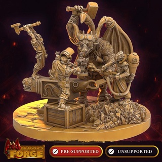 thrax minions dragon's forge miniatures Tabletop Characters & Creatures Fantasy Universe Store blacksmith boss craft dragon dragons game rpg wings character miniature roleplaying encounter creator supported forgemaster dragonsforge avil 3d print model - Mito3D