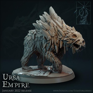 ursa empire crystalline titan forge miniatures Store battle bear beast cold fantasy warhammer wild ice north polar skirmish crystaline kislev 3d print model - Mito3D