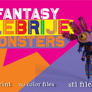 fantasy alebrije monsters - stl -tabletop collectables mefedet Fan Art Action Figures print boardgame tabletop deco creatures 3d print model - Mito3D