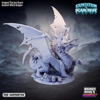 expedition scarcrest - eregard ice scorn ancient white dragon broken anvil miniatures Tabletop Characters & Creatures Fantasy Universe Store winter penguin tabletop dnd island tabletopgames mountains walrus ttrpg 3d print model - Mito3D