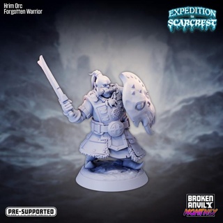 expedition scarcrest - hrim orc forgotten warrior broken anvil miniatures Tabletop Characters & Creatures Fantasy Universe Store winter penguin tabletop dnd island tabletopgames mountains walrus kobold ttrpg 3d print model - Mito3D