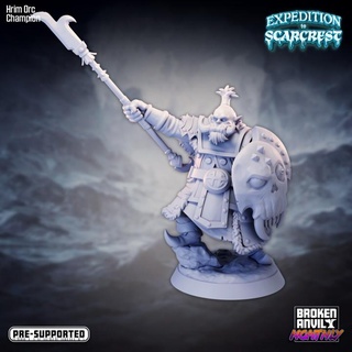 expedition scarcrest - hrim orc champion broken anvil miniatures Tabletop Characters & Creatures Fantasy Universe winter penguin tabletop dnd island tabletopgames mountains walrus kobold ttrpg 3d print model - Mito3D