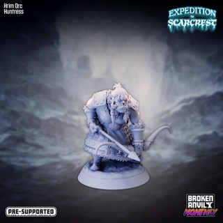 expedition scarcrest - hrim orc huntress broken anvil miniatures Tabletop Characters & Creatures Fantasy Universe Store winter penguin tabletop dnd island tabletopgames mountains walrus kobold ttrpg 3d print model - Mito3D