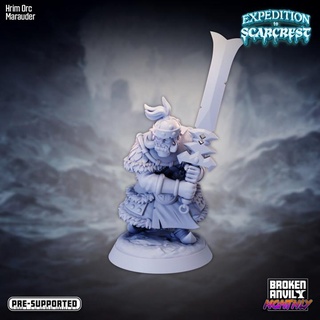 expedition scarcrest - hrim orc marauder broken anvil miniatures Tabletop Characters & Creatures Fantasy Universe Store winter penguin tabletop dnd island tabletopgames mountains walrus kobold ttrpg 3d print model - Mito3D