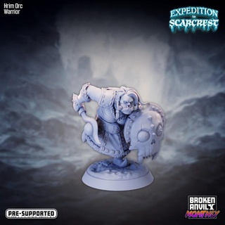 expedition scarcrest - hrim orc warrior broken anvil miniatures Tabletop Characters & Creatures Fantasy Universe Store winter penguin tabletop dnd island tabletopgames mountains walrus kobold ttrpg 3d print model - Mito3D