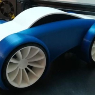 ruedas neumático doble Terminar coche vehiculo dusan cutino RC coches rueda cuerda 3d print model - Mito3D