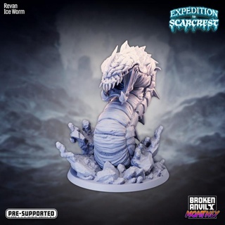 spedizione scarcrest revan ghiaccio verme rotto incudine miniature tavolo personaggi creature fantasia universo negozio pinguino dnd isola giochi montagne tricheco coboldo ttrpg cameriere 3d print model - Mito3D