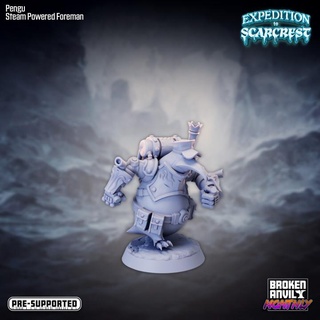 expedition scarcrest - pengu steam powered foreman broken anvil miniatures Tabletop Characters & Creatures Fantasy Universe Store winter penguin tabletop dnd island tabletopgames mountains walrus kobold ttrpg 3d print model - Mito3D