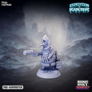 expedition scarcrest - pengu field medic broken anvil miniatures Tabletop Characters & Creatures Fantasy Universe Store winter penguin tabletop dnd island tabletopgames mountains walrus kobold ttrpg 3d print model - Mito3D