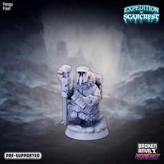 expedition scarcrest - pengu fixer broken anvil miniatures Tabletop Characters & Creatures Fantasy Universe Store winter penguin tabletop dnd island tabletopgames mountains walrus kobold ttrpg 3d print model - Mito3D