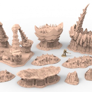 tyty bug party terrain remix 200 - 210 tales damocles Tabletop 3D Printable Terrain Sci-Fi gaming mini wargaming miniature tabletop starship 28mm 35mm scenery scatter tyrant scatterterrain troopers 3d print model - Mito3D