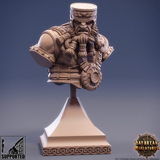 kingan krust - bust daybreak miniatures Store Fan Art Busts display dragons dungeons scale collector 3d print model - Mito3D