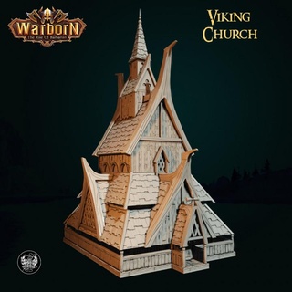 viking church master forge Store Tabletop 3D Printable Terrain Fantasy modularbuilding vikingchurch vikingbuilding 3d print model - Mito3D