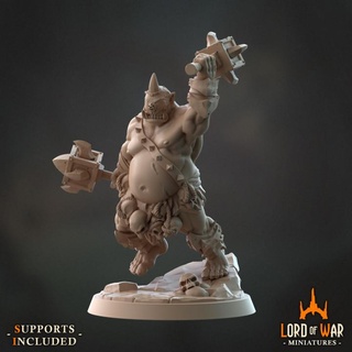 ogre lord berserker 32 mm presupported war miniatures Tabletop Characters & Creatures Fantasy Universe board dragons dungeons fantasy game games hero modular roleplay rpg table top champion boardgames heroic heroes patreon release warriors 32mm supported pre heroicgfantasy 3d print model - Mito3D