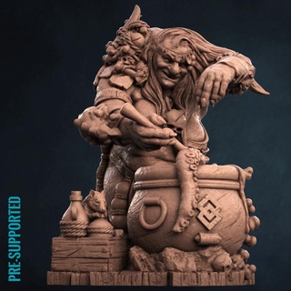 ogre witch print minis Store master hunter tyrant butcher ogor maneater slaughter ironguts mawtribes 3d print model - Mito3D