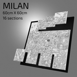 3d milan digital files stl file map city art printed landmark model skyline 3dcityframes Education Geography Home & Garden Homeware Ornaments Architecture Store architecture building puzzle wallart miniatue 3dprintedlandmark frame3d milanskyline modelofmilan 3dmodelofmilan 3dmilancitymap milancitymap 3d print model - Mito3D