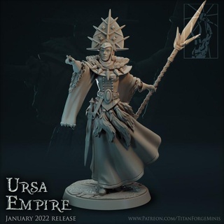 ursa empire zelina witch empress foot big scale titan forge miniatures Store collection fantasy giant rpg statue warhammer painting ice collectors 3d print model - Mito3D