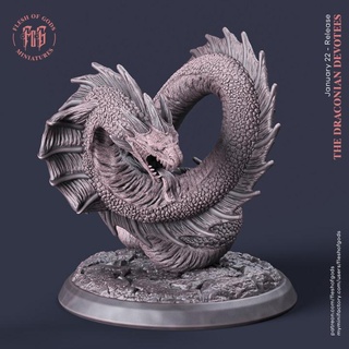 dragon serpent chair dieux table personnages créatures fantaisie univers créature géant monstre rpg vipère dnd canard draconien chairofgodsminis 3d print model - Mito3D