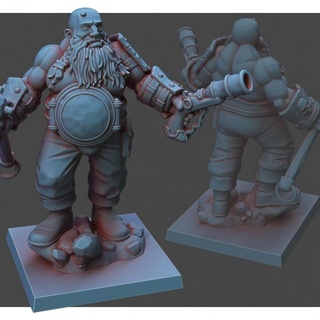witch hunter ogre old world miniatures Tabletop Characters & Creatures Fantasy Universe Store fighter warhammer mordheim ageofsigmar witchhunter 3d print model - Mito3D