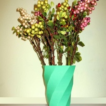 green vase & garden 3d printable merioz3d 3d print model - Mito3D