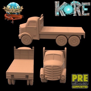 50s midcab truck modular worlds Tabletop Vehicles & Machines Store car city future modern retro rpg sci-fi terrain van vehicle wargaming warhammer zombie articulated cars post scifi kore tabletop apocalypse infinity loader trailer cab scatter sci past fi ttrpg semi lorry hgv 3d print model - Mito3D