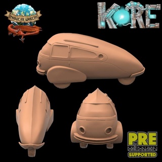 teardrop van modular worlds Tabletop Vehicles & Machines Store car engine modern motor retro sci-fi terrain vehicle wargaming warhammer post scifi kore apocalypse drop infinity tear scatter sci fi necromunder 3d print model - Mito3D