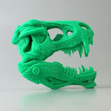 t rex 3000 l'istruzione dinosauro maschera modello cranio hi tech 3d print model - Mito3D