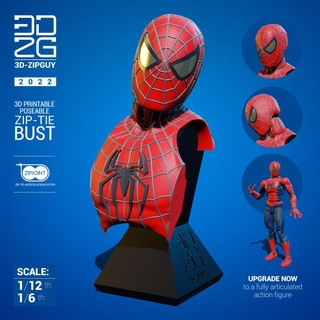 sam raimi spiderman articulated bust vancleefus Fan Art Busts sculpture toy toys spider-man actionfigure multiverse farfromhome playthings samraimi tobeymguire spidermanfarfromhome 3d print model - Mito3D