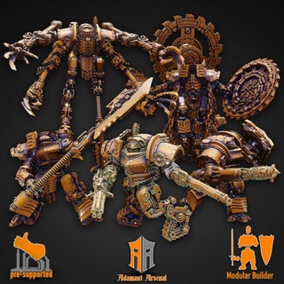 combat robot builder 80+ parts adamant arsenal Tabletop Characters & Creatures Fantasy Universe Sci-Fi board game modular customizable poseable mecha tabletop wargame kitbash multi-part multi-pose 3d print model - Mito3D