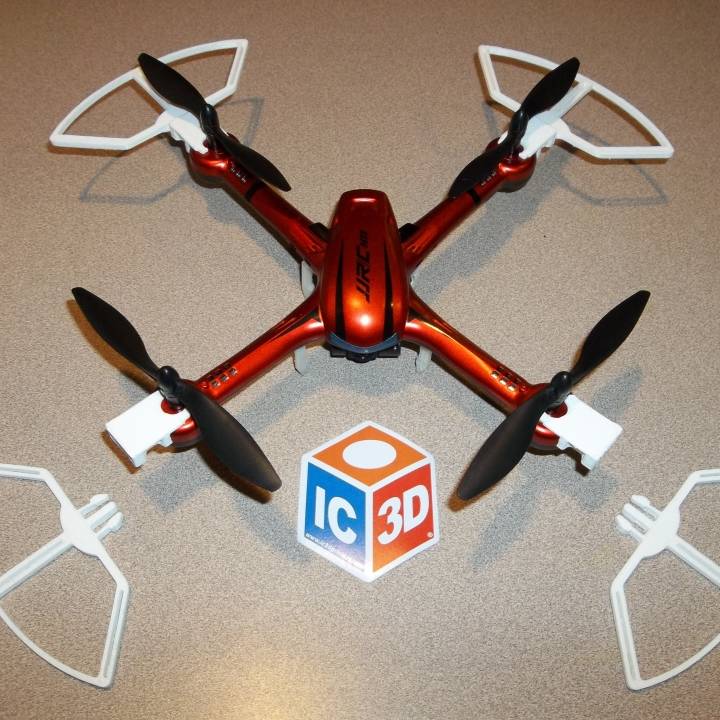 jjrc h11d quadcopter quick click release propeller guards gadgets & electronics drone propguard 3D print model - Mito3D