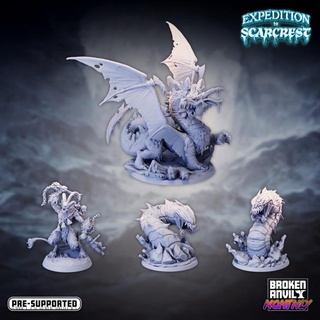 expedition scarcrest - monsters pack broken anvil miniatures Tabletop Characters & Creatures Fantasy Universe Store winter worms tabletop krampus dnd island tabletopgames mountains ttrpg 3d print model - Mito3D