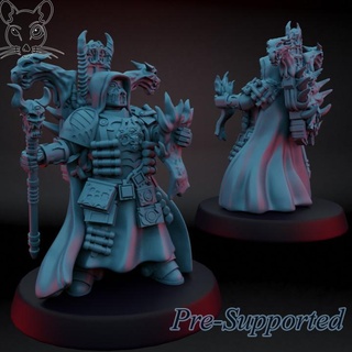 sorcerer deceiver ratman forge Tabletop Characters & Creatures Sci-Fi Universe Store warhammer chaos 3d print model - Mito3D