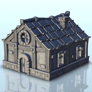 traditionnal house 5 - farm medieval scenery terrain wargame hartolia miniatures Tabletop 3D Printable Terrain Store 3d print printable accessories architecture building fantasy game games play printing warhammer figures role dungeon 3d print model - Mito3D