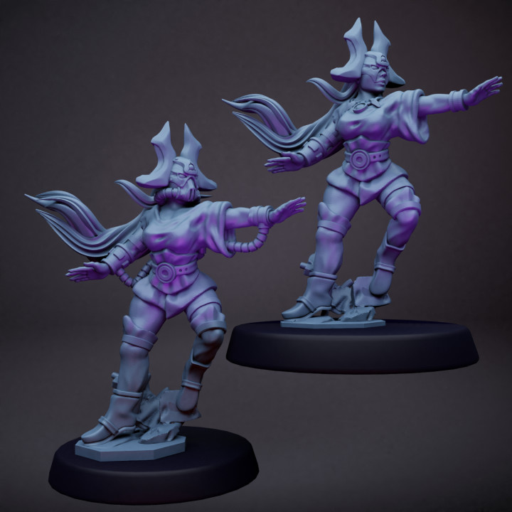 sci fi cadı fare adam dövme masaüstü karakterler yaratıklar Sci Fi Evren mağaza Warhammer Necromunda 3D print model - Mito3D