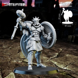 spartancast trooper 3 ghamak dragons dungeons fantasy game model war warhammer spartan wargame dnd 3d print model - Mito3D